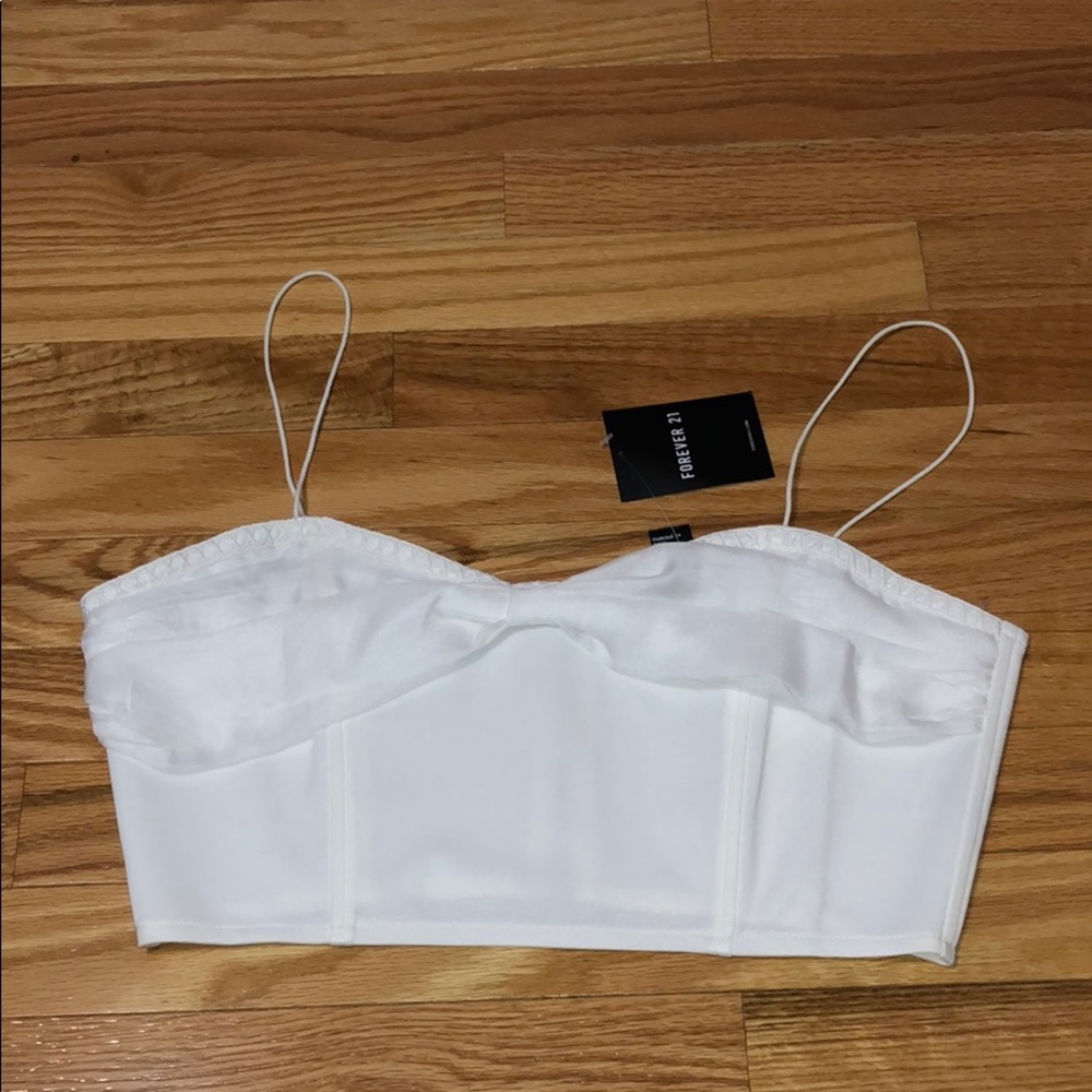 White crop top
